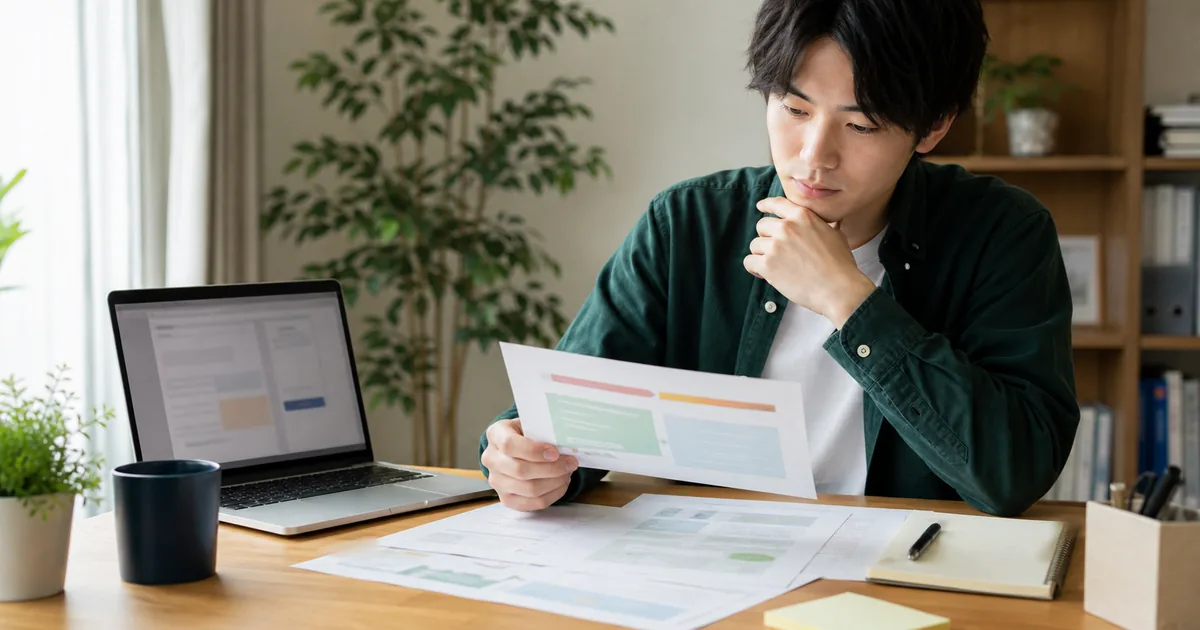 Webテストの結果を見ながら次の応募経路を考える就活生