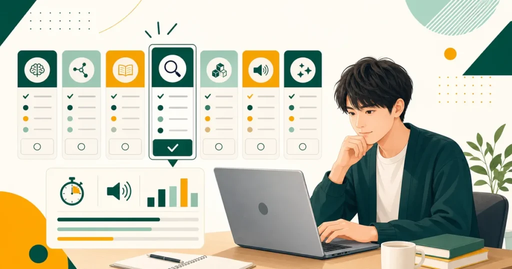 無料で使えるWebテスト練習サイトの機能を比較して選ぶ就活生