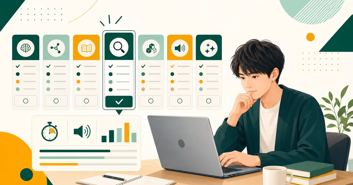 無料で使えるWebテスト練習サイトの機能を比較して選ぶ就活生