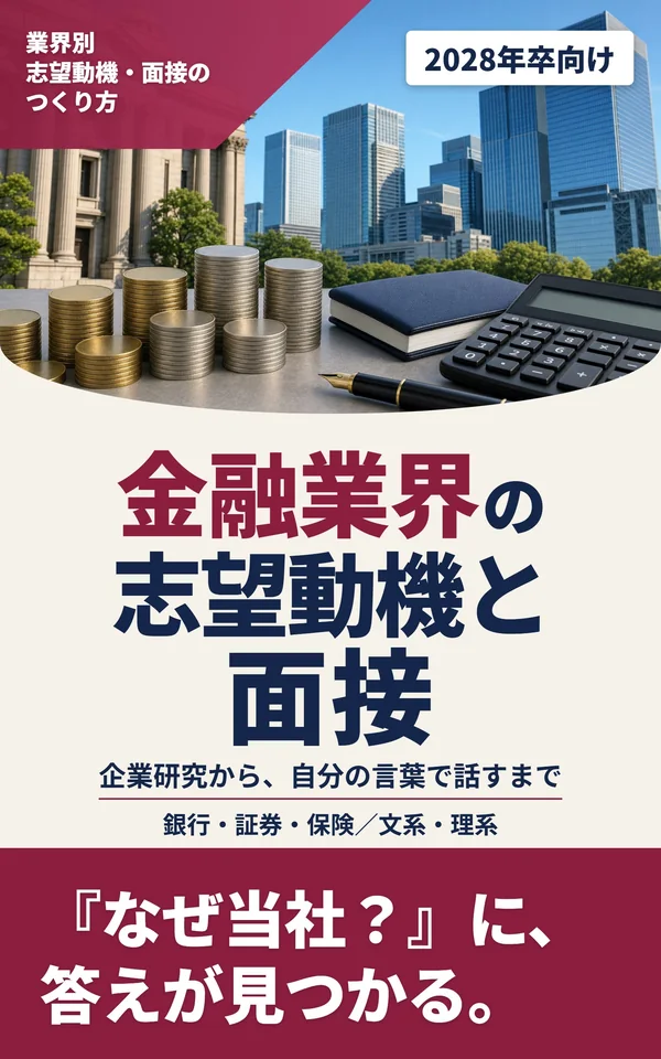 『金融業界の志望動機と面接』の表紙